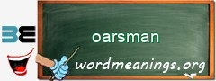 WordMeaning blackboard for oarsman
